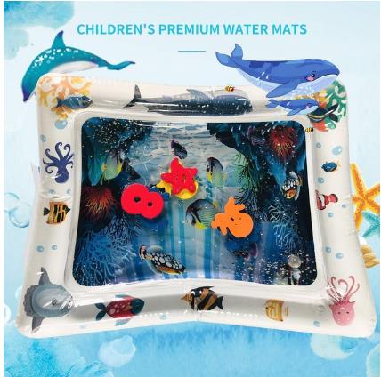 Baby Kinder Wasser Spielen Matte Spielzeug Aufblasbare PVC infant Bauch Zeit Playmat Kleinkind Aktivität Spielen Zentrum Wasser Matte: E