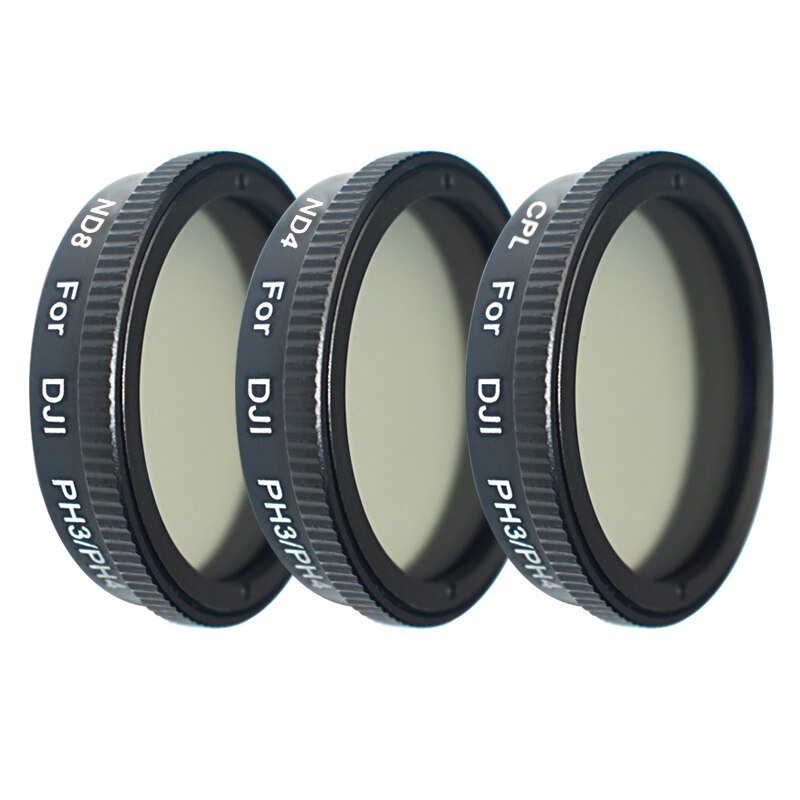 Lens Filter Protector Cpl + ND4 + ND8 Filter Drone Accessoires Voor Dji Phantom 3SE/3 Standaard/Pro/Geavanceerde/Phantom 4 Standaard