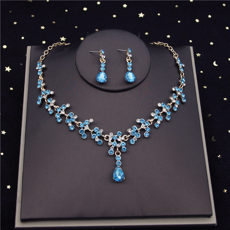 Set Di Gioielli Da Sposa Con Strass Cristallino |Orecchini Di Collana |Prom, Pageant, Party Da 7,75 € | DHgate
