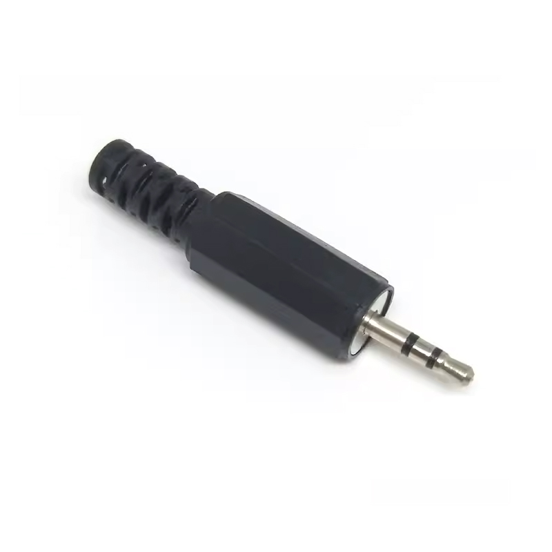 5Pcs 2.5mm / 3.5mm Audio Plug Mono Stereo Headset Jack Headphone Connector Microphone Black Audio Plug Jack Adapter Connector: Brown