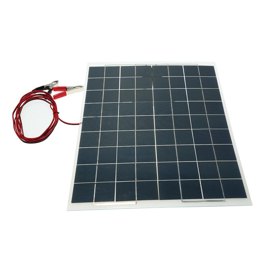 60W 12V Semi Flexible Solar Panel Device Battery Charger