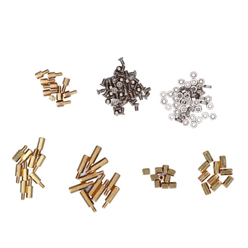 Porca de parafuso de bronze do impasse da variedade das porcas dos parafusos standoffs para diy