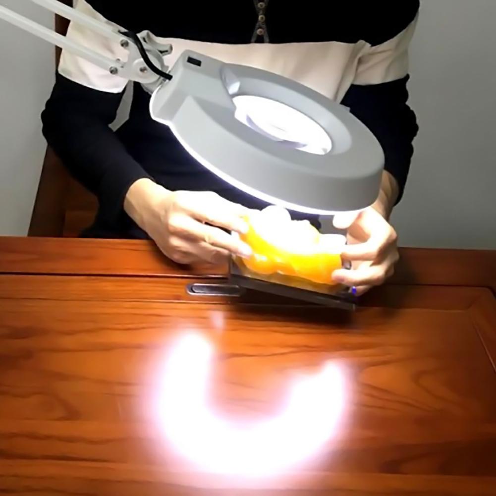 T4 LED Annular Tubes 11W 12V Magnifying Glass Light Small Desk Lamp Bulb Fluorescent Ring Lamp White Light Round Bulb With 4 Pin