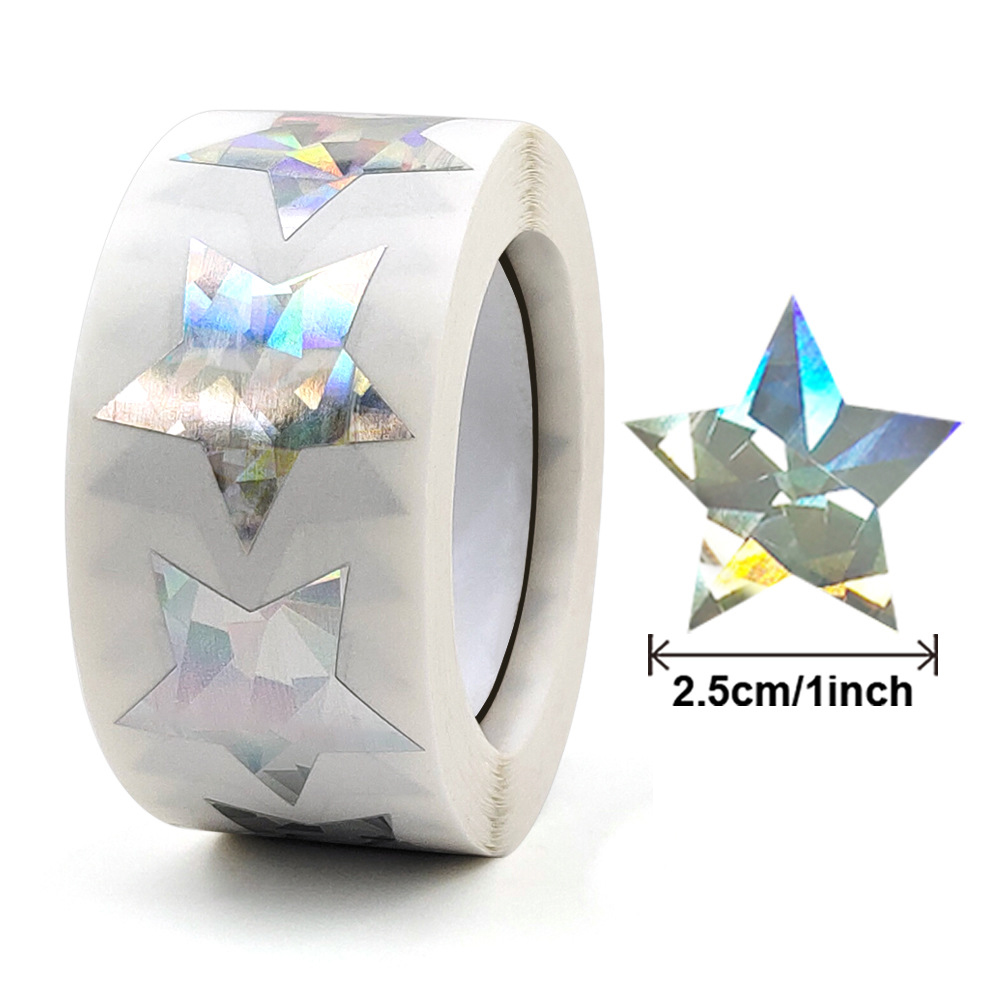 500pcs Glitter Star Stickers for Kids Reward Foil Star Adhesives Labels for Student Behavior Planner School Classroom Supplies: Lavender