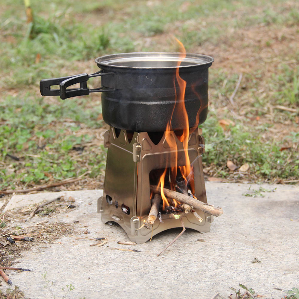 Draagbare Outdoor Kachel Compact Folding Hout Kachel Draagbare Outdoor Camping Kachel Koken Picknick Wandelen