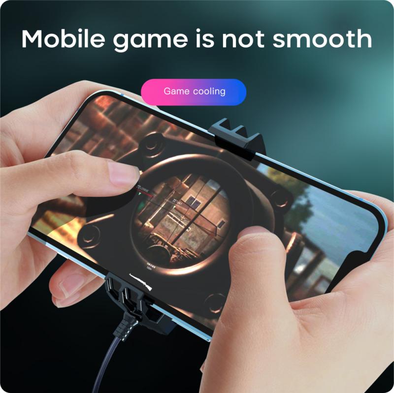 1 pçs do telefone móvel radiador ventilador de refrigeração caso frio vento lidar com ventilador para pugb telefone cooler ventilador de refrigeração caso