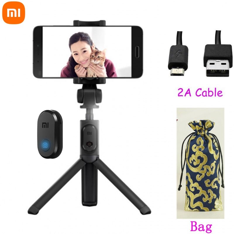 Xiaomi – trépied pliable, perche à Selfie, compatible Bluetooth, obturateur à distance sans fil, perche à Selfie portable pour appareil iPhone Android