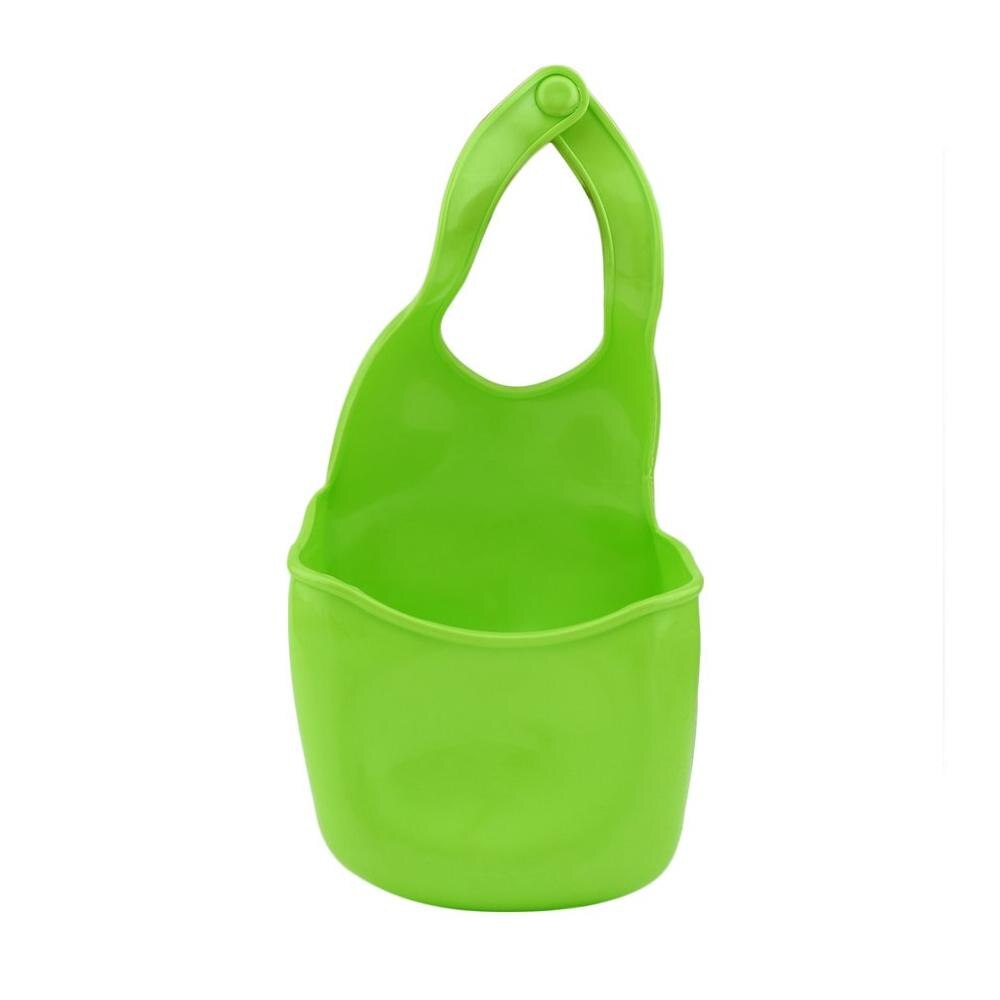 Double Sink Drain Bag plastic drain basket storage hanging basket kitchen supplies kitchenware storage rack drain hanging bag: green