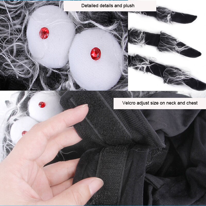 Halloween psy kostium kamizelka ogromny sztuczny pająk zwierzęta stroje Cosplay kostium przebranie Halloween akcesoria dla zwierząt dla psa kota