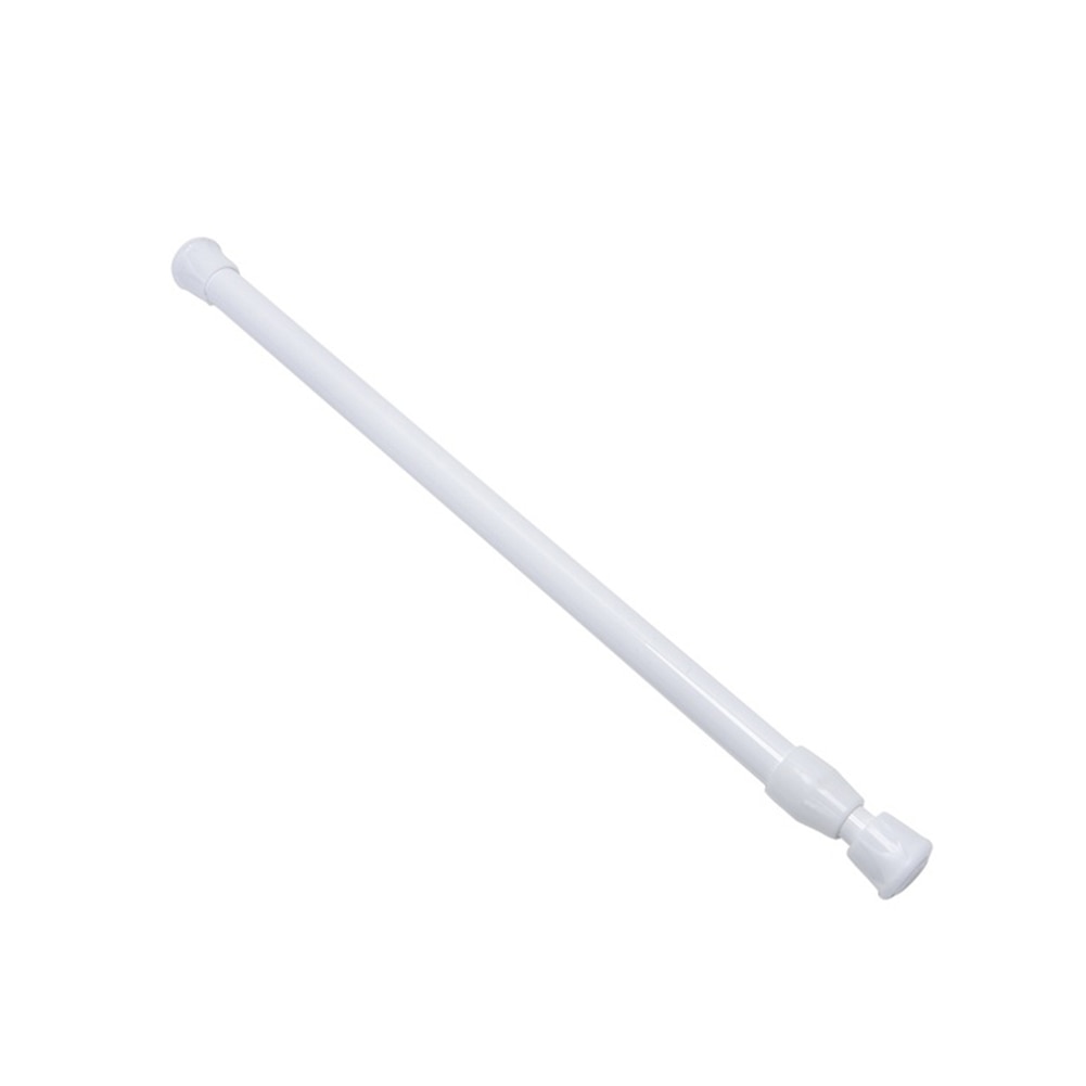 Bathroom Hanging Shower Curtain Rod Adjustable 55-90cm Round Spring Net Voile Extendable Tension Telescopic Pole Loaded Hanger