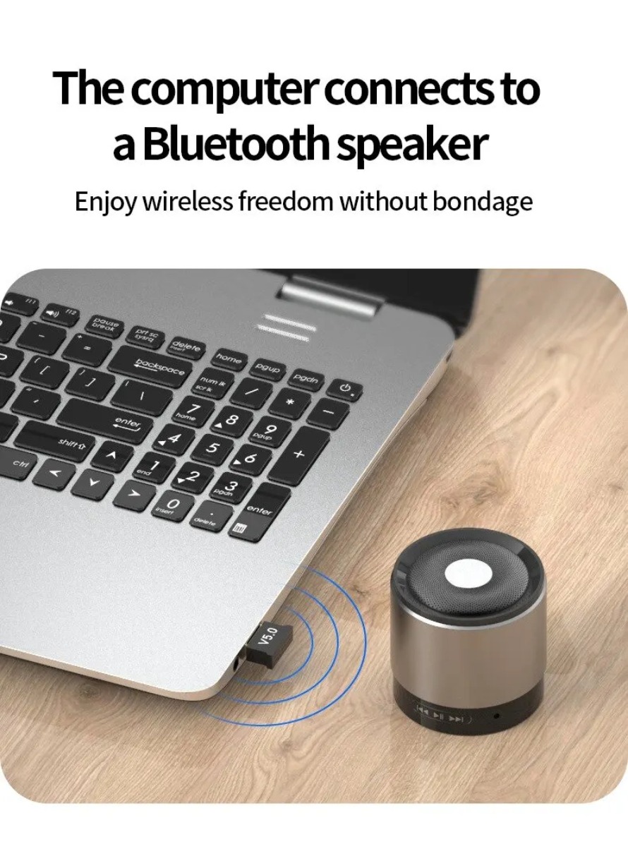 USB Bluetooth-adapter Draadloze Bluetooth-zenderontvanger 5.0 voor pc Laptop Draadloze luidspreker Audio-ontvanger USB-zender