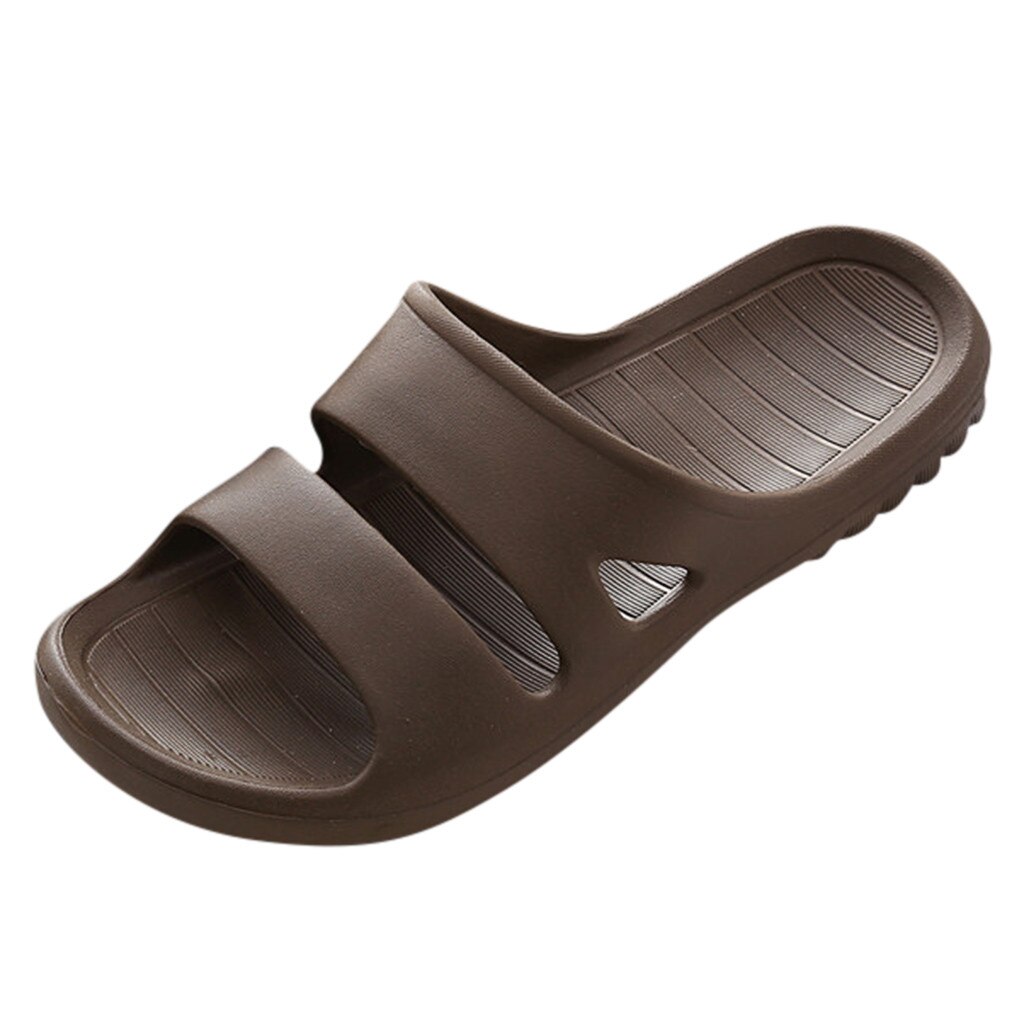 Mannen Douche Zwembad Slippers Zachte Ultra Comfortabele Lichtgewicht Bad Slippers Thuis Slippers: Coffee / 44