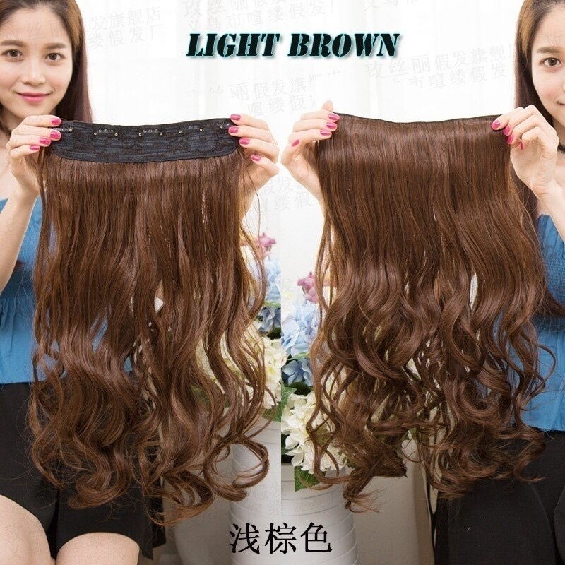 Extensiones de cabello rizado largo para mujer, postizo ondulado, mate, de alta simulación, 22 pulgadas, 55CM: #30