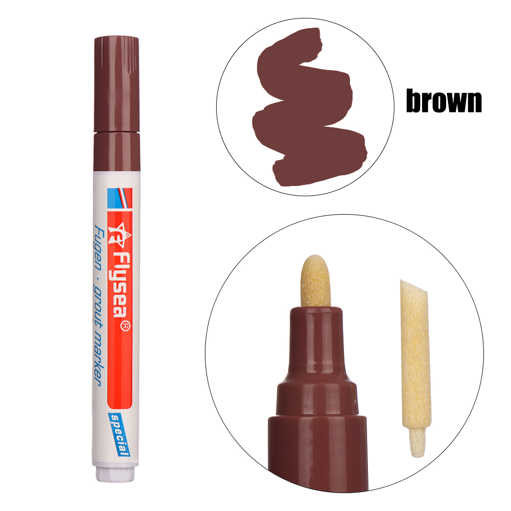 Neue Wasserdicht Fliesen Reparatur Küche Instant Mörtel Stift Anti Schimmel Professionelle Fliesen Lücke Reparatur Farbe Stift Fliesen Refill: brown