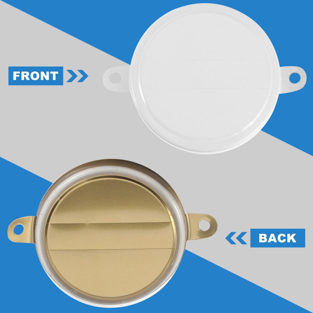 80Pcs Seal Caps Iron Barrel Covers Waterproof Barrel Sealing Lids White