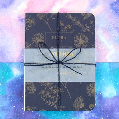 Carnet de croquis Vintage, carnet de croquis en papier blanc pour journal intime, dessin, peinture, rétro, fleurs, carnet de croquis, fournitures scolaires, de bureau,: E Notebook