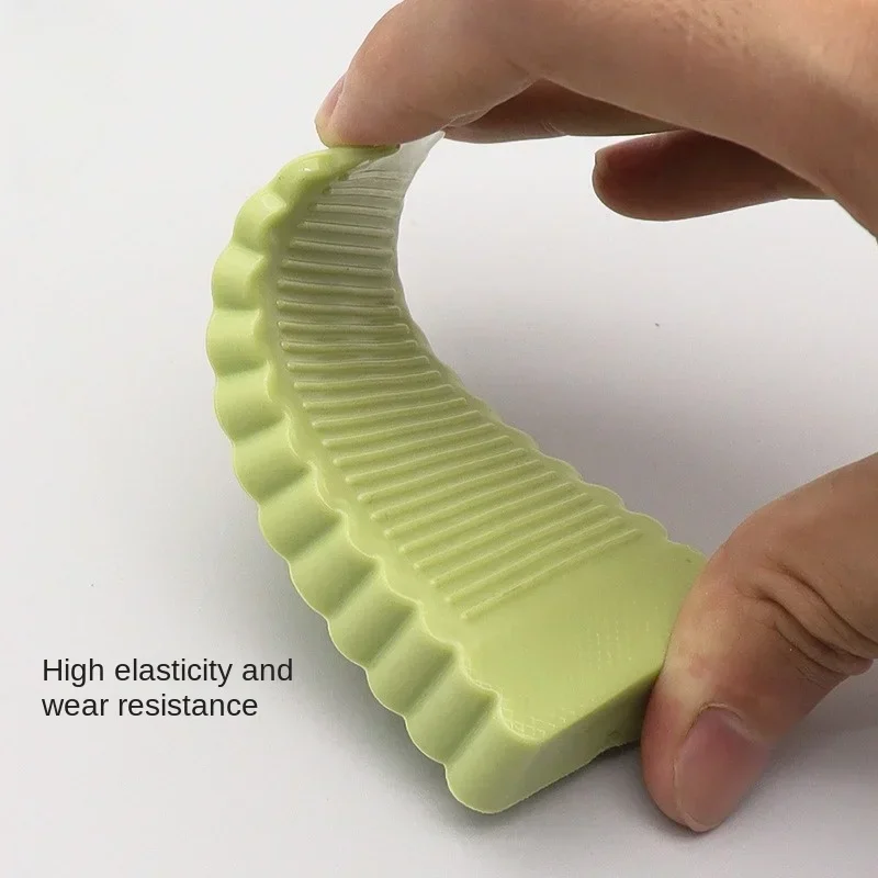 Tope de puerta de goma móvil, sin taladro, antideslizante, anticolisión, cuña frontal para el hogar, Protector de muebles