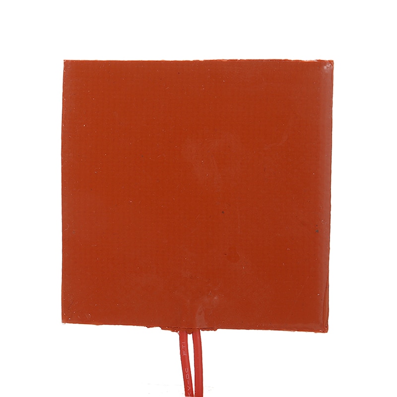 1pc 12V 10W Silicone Heating Plate Rubber Heat Mat Heated Bed Plates Flexible Waterproof Printer Tools