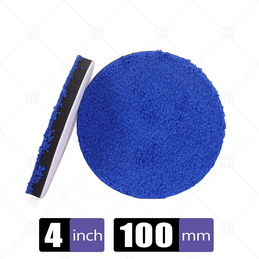 3/4/5/6/7 Zoll Entfernen Wachs Puffer Pads Mikrofaser Polieren Pad Austauschbare Polieren Pads Für DA/RO Polierer Auto Waschen Sauber: Sand Platte / Braun