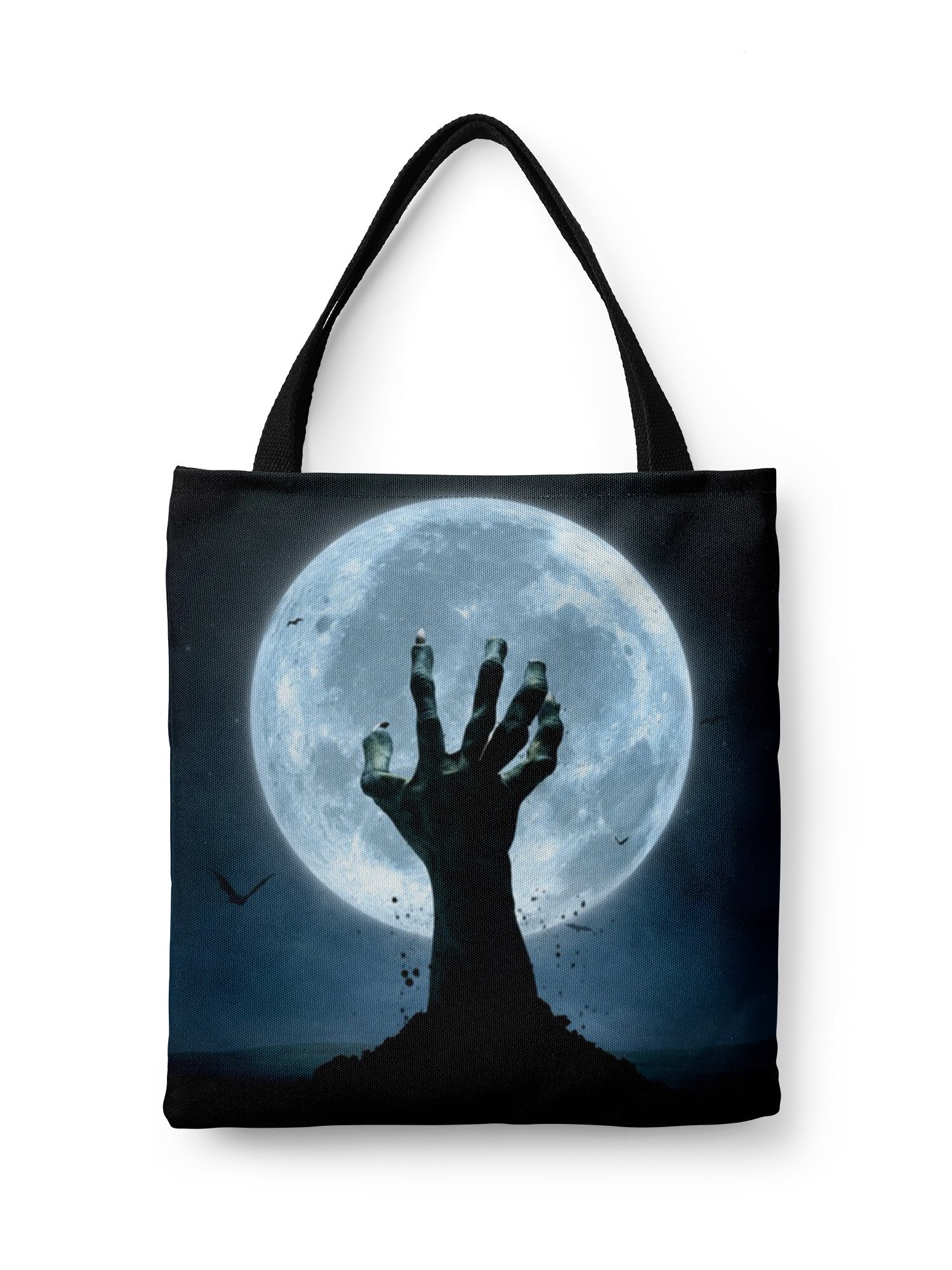 Volledig Gedrukt Draagtas Met Rits Kleurrijke Patroon Vrouwen Shopper Tas Meisje School Opslag Boek Schoudertas: style4 / WithOut Zipper