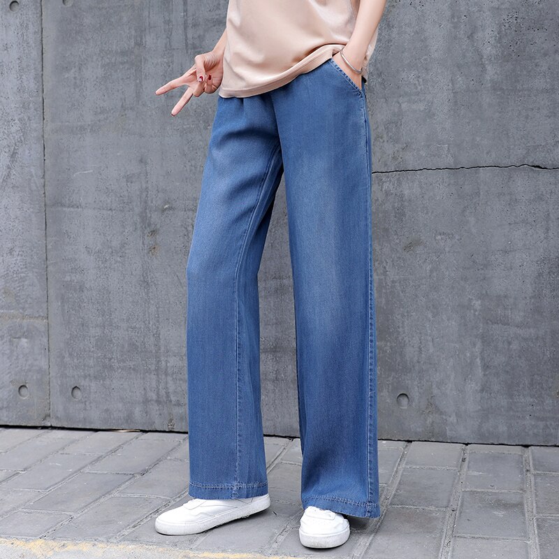 Gerade Schwangere Frauen Jeans Frühling Stil Einfarbig Dünnen Stoff Für Mutter Tragen Mutterschaft Kleidung Schwangerschaft Kleidung T2120