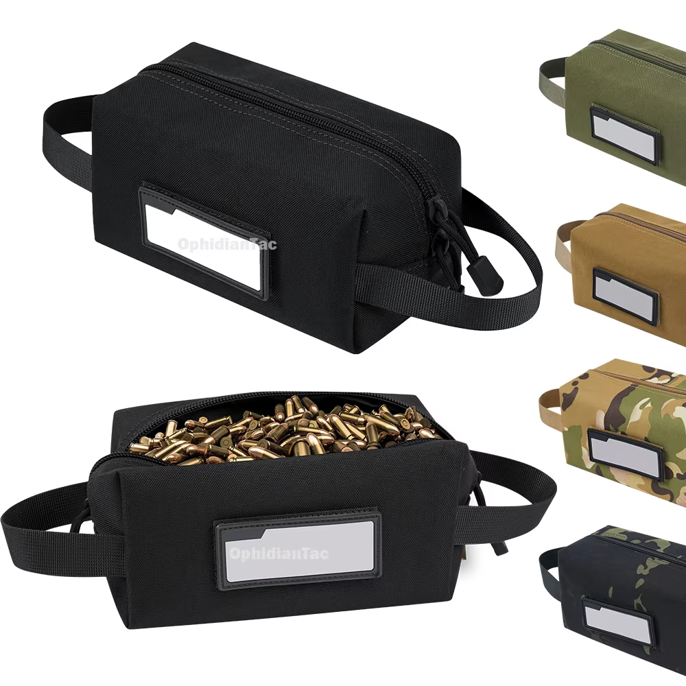 Bolsa de munición 1000D para Rifle, bolsa de transporte de balas, bolsa de herramientas EDC, bolsa multifunción, bolso de caza, caja de almacenamiento de cartuchos