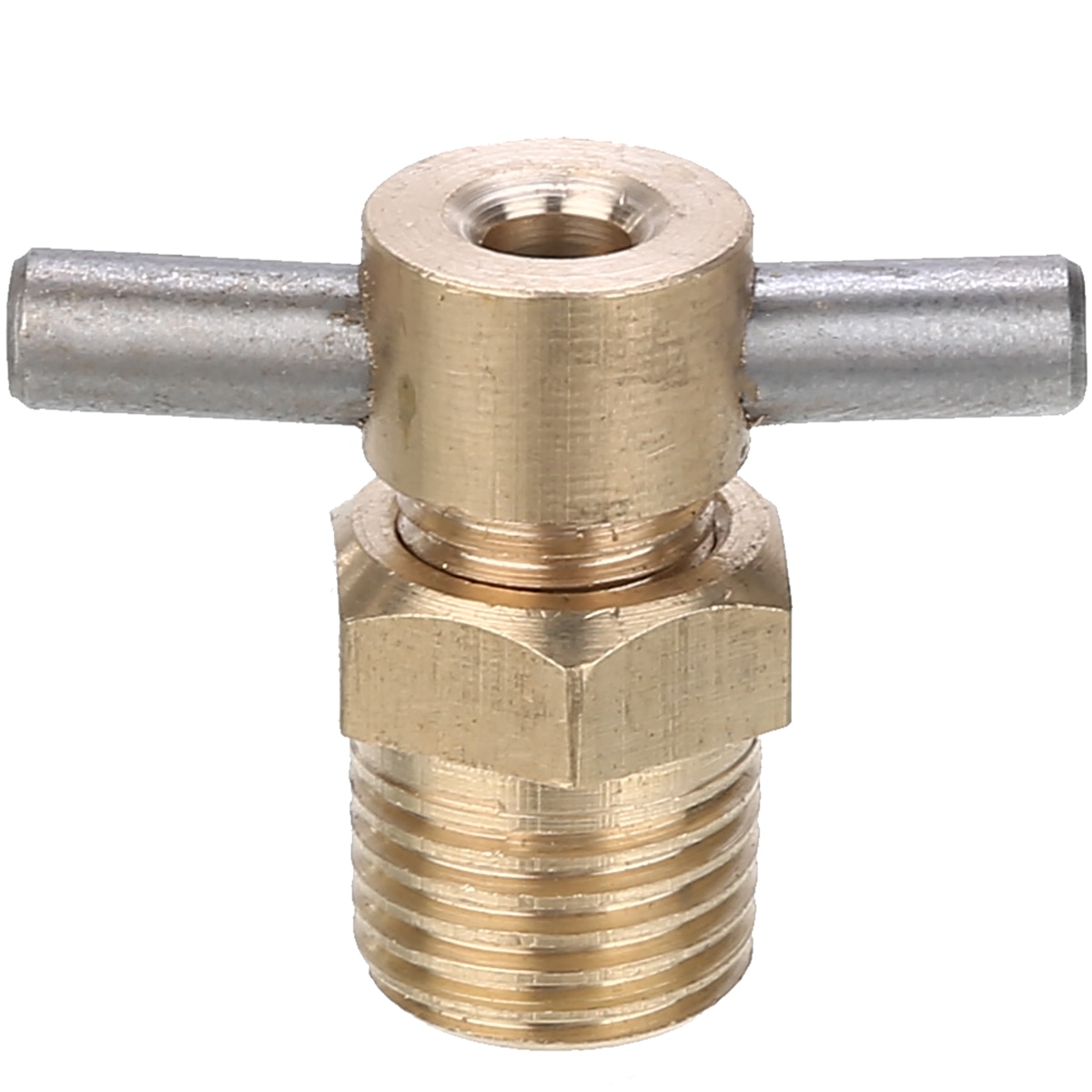 1pc Brass Drain Valve 1/4 Inch NPT 12mm Diameter For Air Compressor Tank Replacement Part