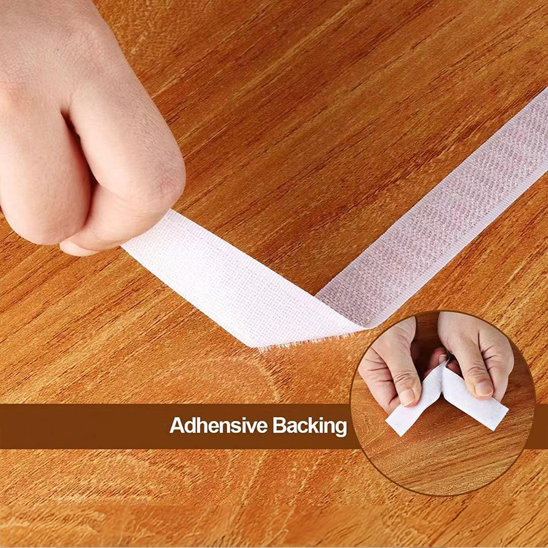 Belcro, 1-25M Correa Tiras De  Cinta Autoadhesiva Auto Adhesivo De Gancho y Bucle, Negro, Blanco, Casa, Bricolaje, Grifo Mágico, Pegatinas De Pegamento Muy Fuerte , Correa Adhesiva Costura Organizador Muy Fuerte