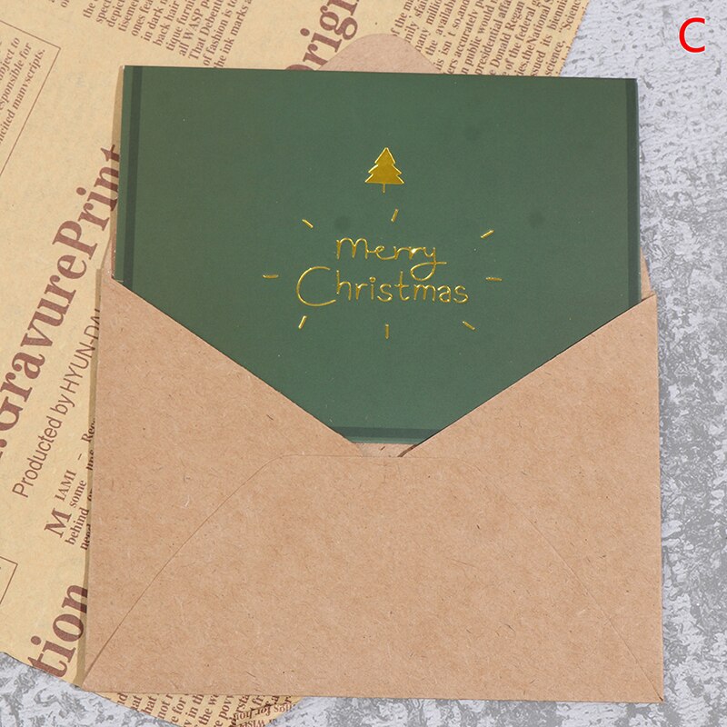 Vintage carte de voeux de noël carte réveillon de noël nouvel an fête annuelle: C