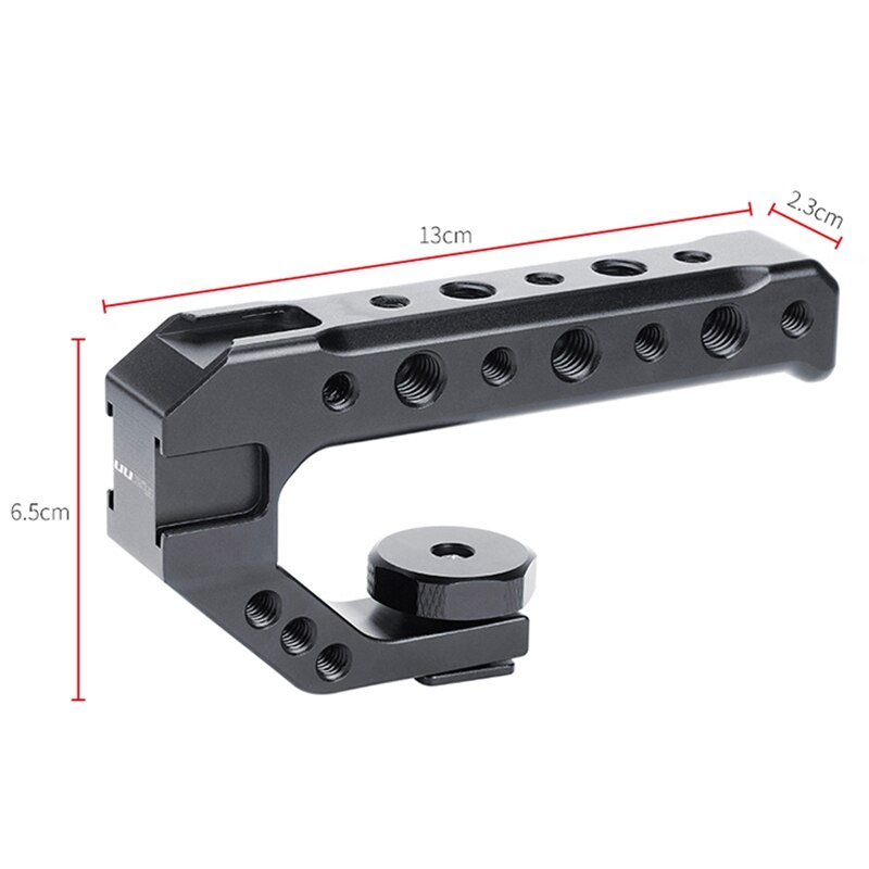 Hot R005 Dslr Camera Top Handle Grip Metallo Adattatore Scarpa Freddo di Montaggio Universale Hand Grip Per Sony Nikon Canon Con 1/4 3/8 vite