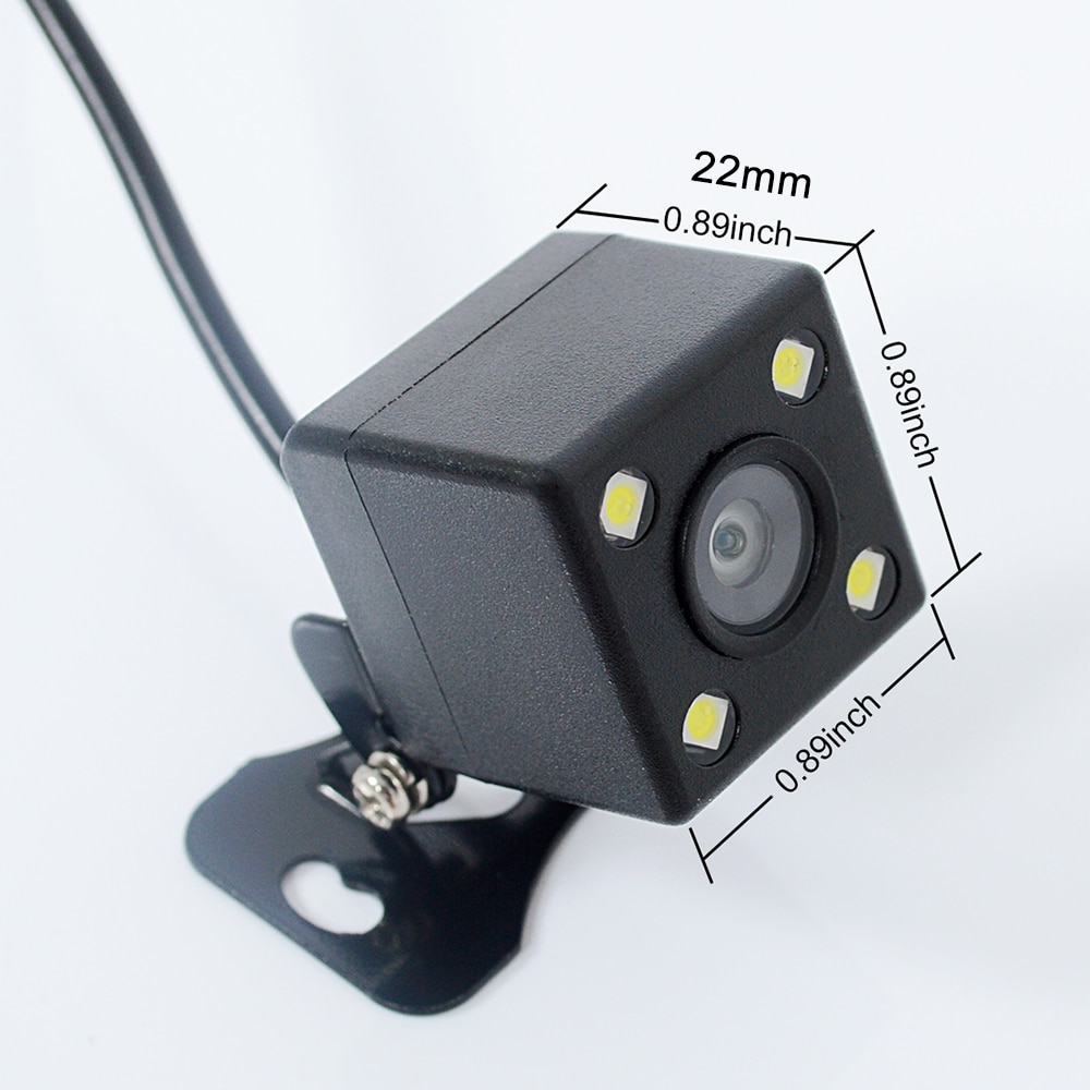 170 Degree 4 LED Night Vision Car Rear View Camera HD Video Waterproof Auto Parking Monitor Reversing CCD