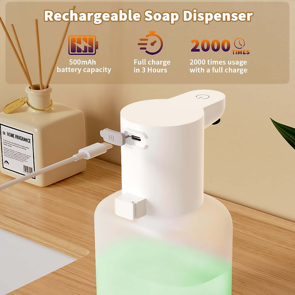 Seifenspender, intelligenter Händedesinfektionsmittelspender, Seifenflasche für Badezimmerzubehör, Badezimmer-Shampoo, kontaktlose Seifenflasche
