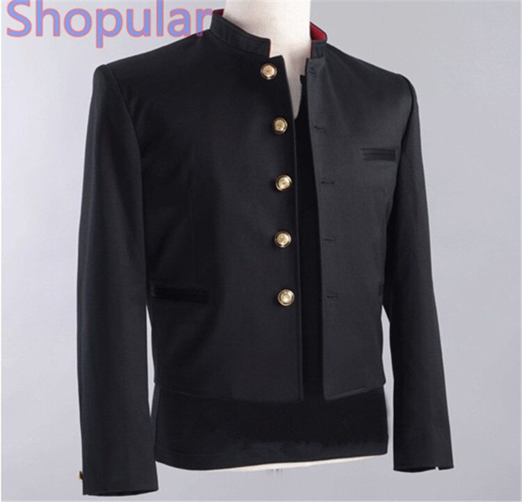 Chaqueta de uniforme escolar japonesa para hombre, abrigo, Tops de Collar rojo universitarios, Crows, Kurozu, ZERO, Oguri, Shun, Takitani, Cosplay de Genji