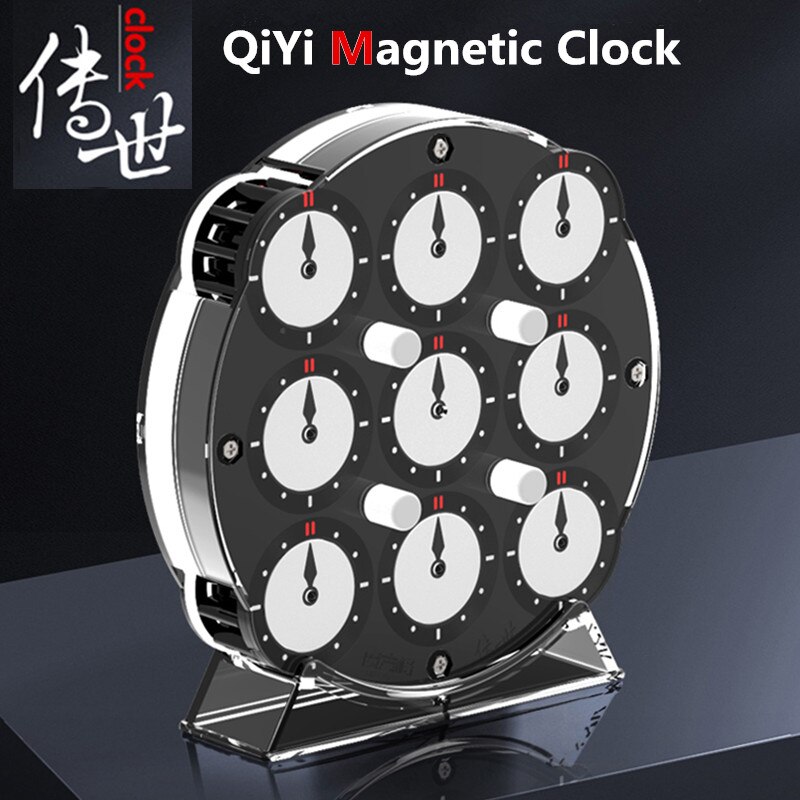 QiYi, reloj magnético QiYi Mofangge, imanes de reloj, cubos de rompecabezas, cubos de reloj mágico , juguetes de velocidad para niños