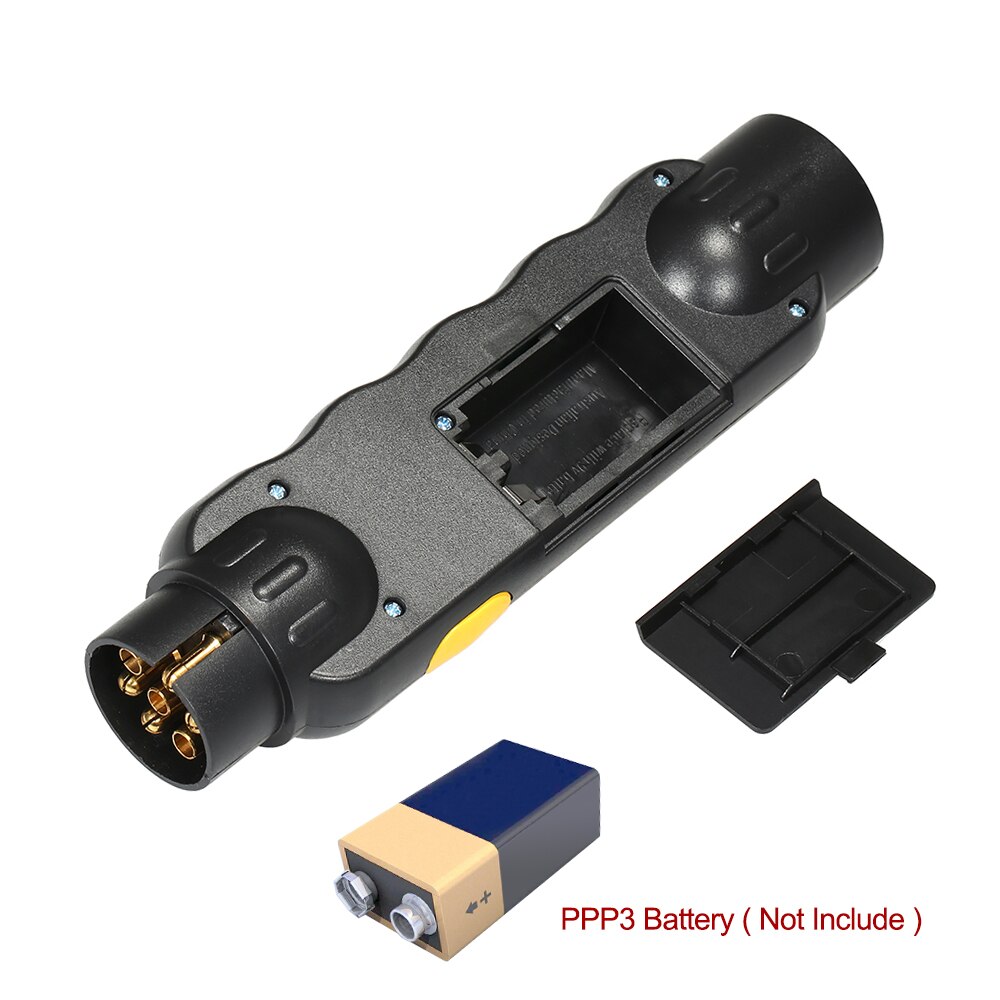 7 Pin Towing Trailer Light Tester Caravan Car Truck Plug Socket Tester Light Electric Diagnostic Wiring Circuit Tester EU Plug