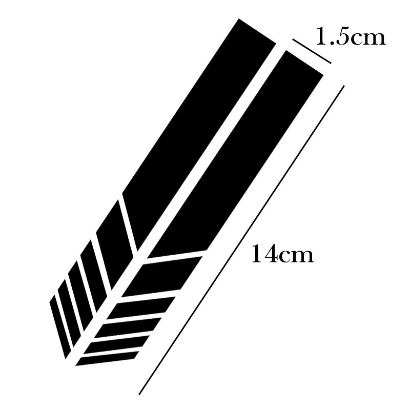 2pcs Car Rearview Mirror Side Decal Stripe stickers for Vauxhall Accessories car styling