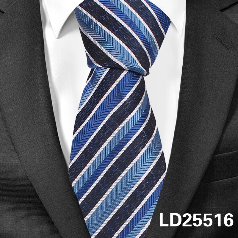 Miesten solmio raidalliset solmiot hääyritykseen 8cm widtch klassinen kravatti jacquard kudottu solmio miesten kravatti: Ld25516