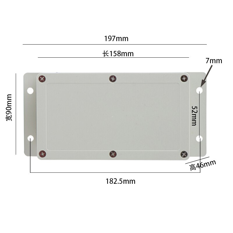 IP65 ABS plastic waterproof case electric box junction box electronic engineering instrument box junction box: 158x90x46