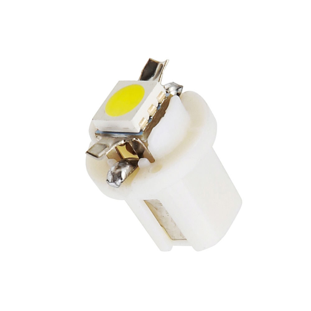 10 pièces, lampe Led SMD T5 5050 Led, jauge de voiture, ampoule de tableau de bord, B8.5D 509T B8.5, lumière bleu vert blanc jaune