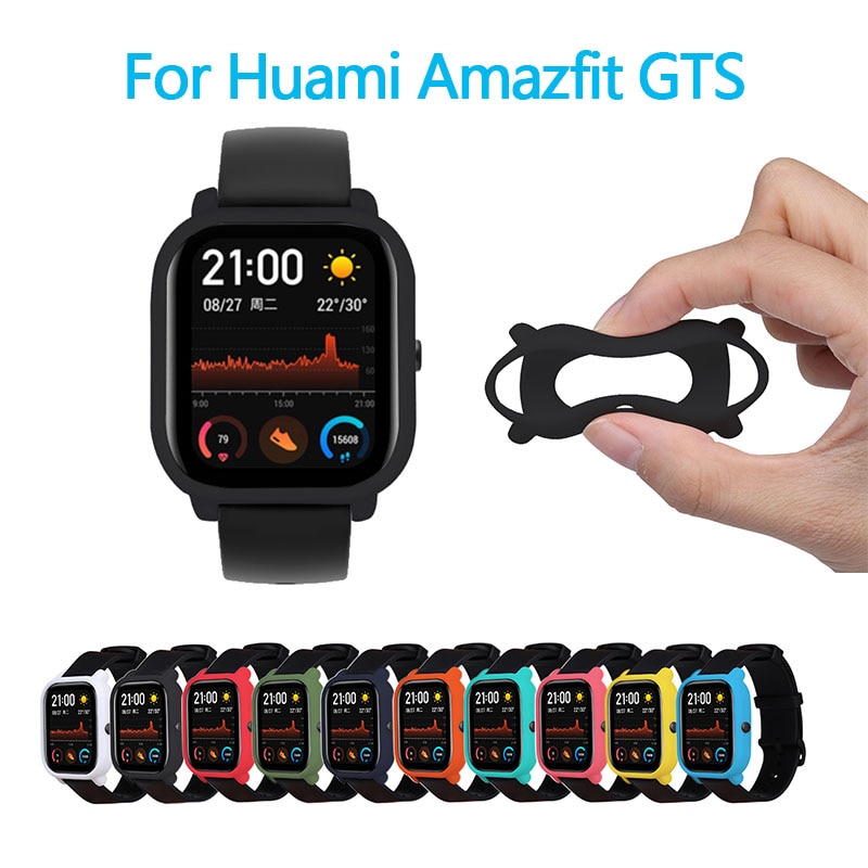 Soft Silicone Wearproof Protective Case Cover For Xiaomi Huami Amazfit GTS Smart Watch Accessories Full Edge Case Cover Shell