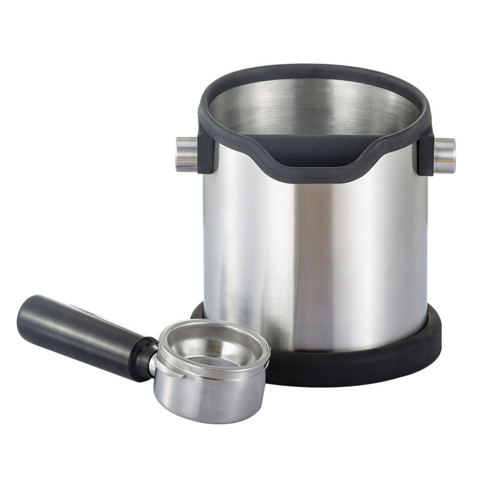 Ttlife 1800ml stål kaffe banke bin slibes sabotage affaldsbeholder beholder sabotage te kop sæt