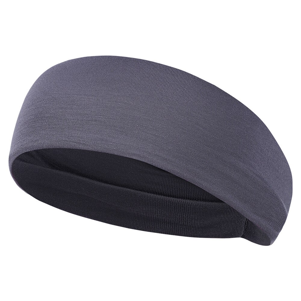 fascia per capelli fascia elastica sport fasce per capelli ciclismo correre capelli testa fitness jogging tennis yoga palestra morbido foulard uomo donna: Grigio scuro