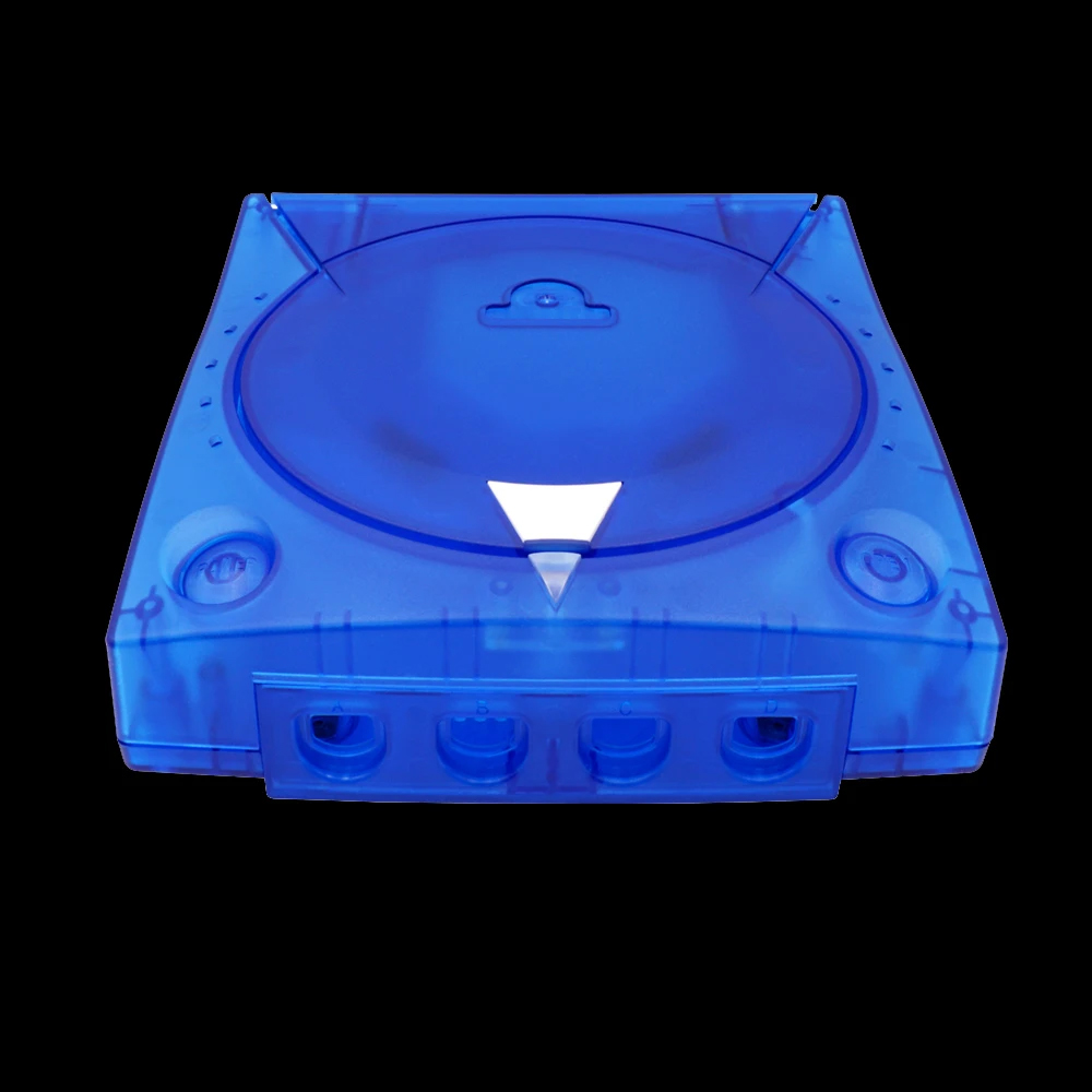 RetroScaler-carcasa de plástico de CC para consola de videojuegos Dreamcast, caja transparente, repuesto: LIGHT BLUE