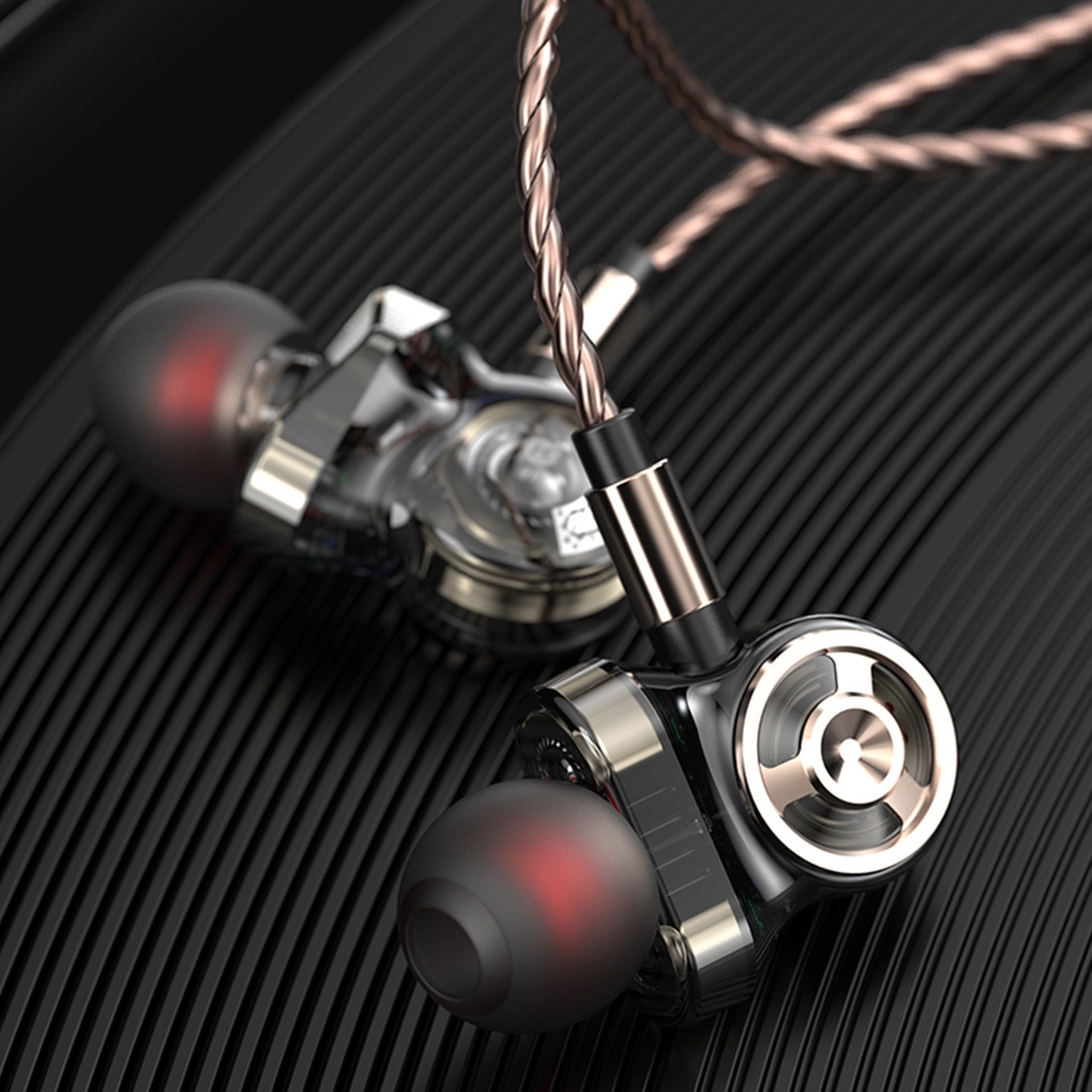 QKZ CK10 In Ear Earphone 6 Dynamic Driver Unit Headsets Stereo Sports With Microphone HIFI Subwoofer Earphones Earbuds