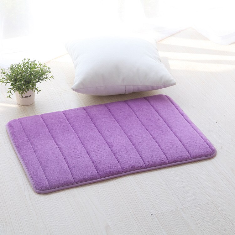 Badkamer Tapijt Geheugen Katoen 50*80Cm Badkamer Mat Badkamer Horizontale Streep Tapijt Absorberende Non-Slip Mat Badkamer: E / 50x80cm