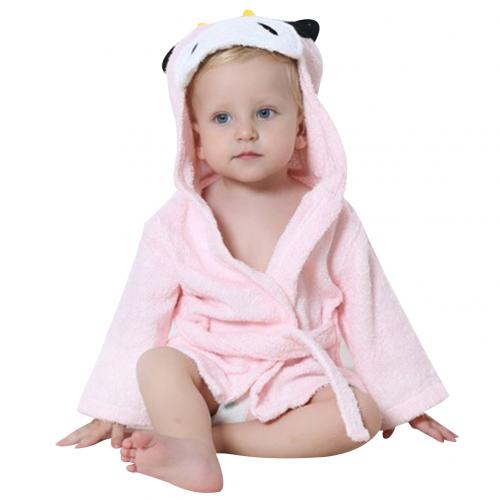 Cute animal shape baby bath towel baby bathrobe cotton children bathrobe moon photo clothes Bathrobe Bath Towel: Cow