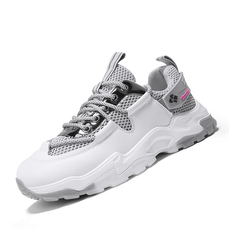 Menn fritidssko komfortable sneakers for menn sko merke utendørs fritidssko zapatillas hombre komfortabel: Grå / 7.5