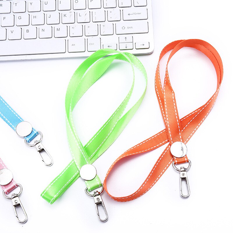 Effen Kleur Lanyard Badge Id Kaarthouder Neck Strap Key Houder Draagkoorden Lanyard Kantoor Schoolbenodigdheden Accessoire