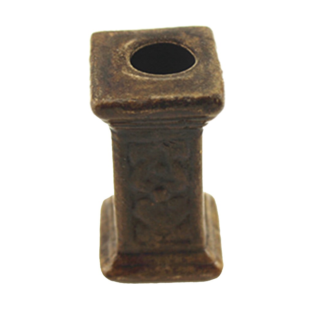 Accessorio fai-da-te per costruzione di Astuccio delle bambole in bronzo con colonna in ceramica retrò in miniatura