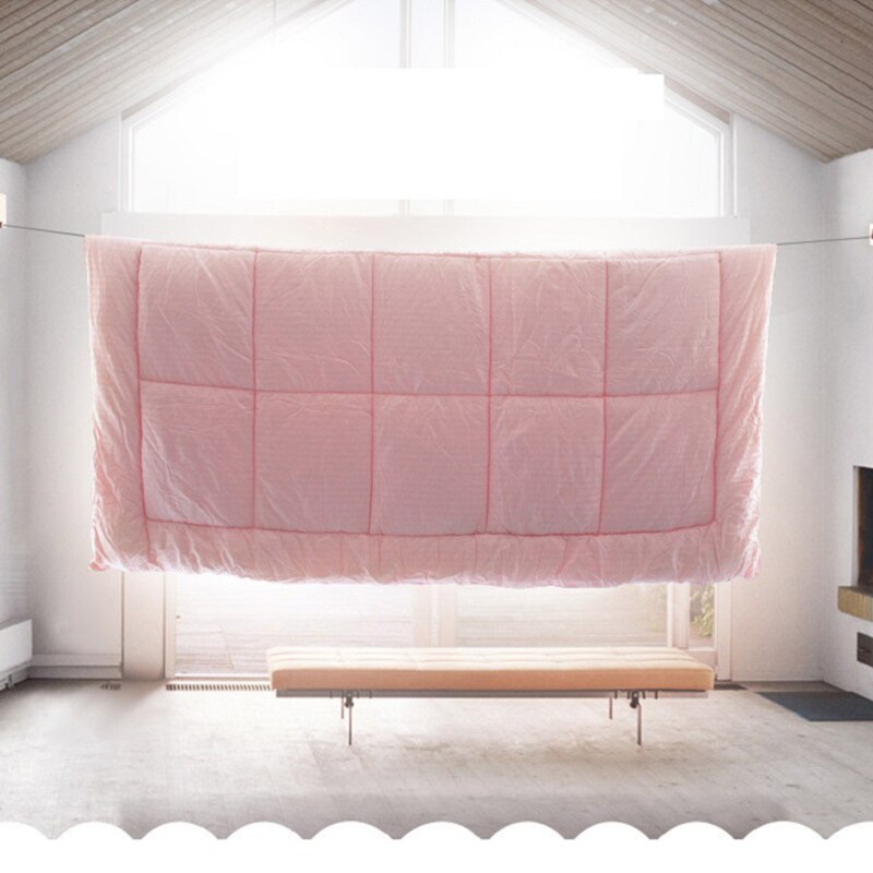 Waslijnen zonder gaten boren binnen en buiten uittrekbare waslijn touw waslijn met ophanggat organizer